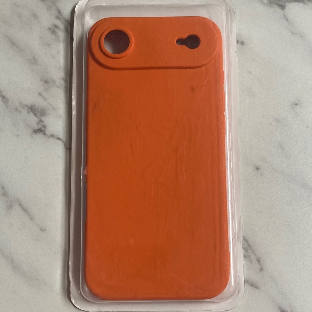 iPhone Air 2025 Orange Silicone Case